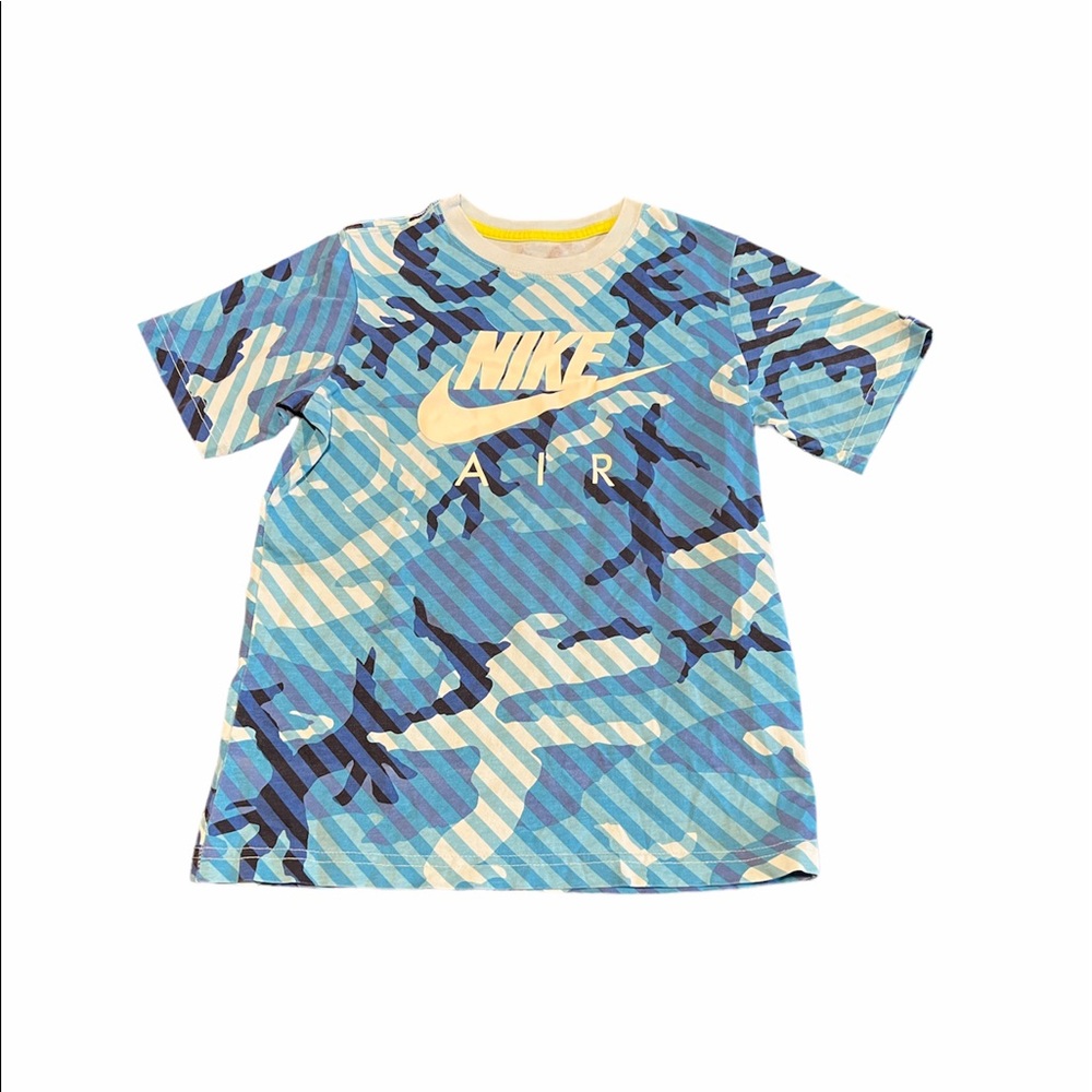 Nike AIR blue camouflage top boys size small